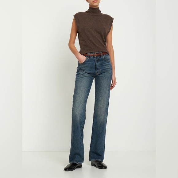 NWT Reformation Arco Cashmere sleeveless turtleneck sweater in Cocoa size XS - Picture 6 of 13